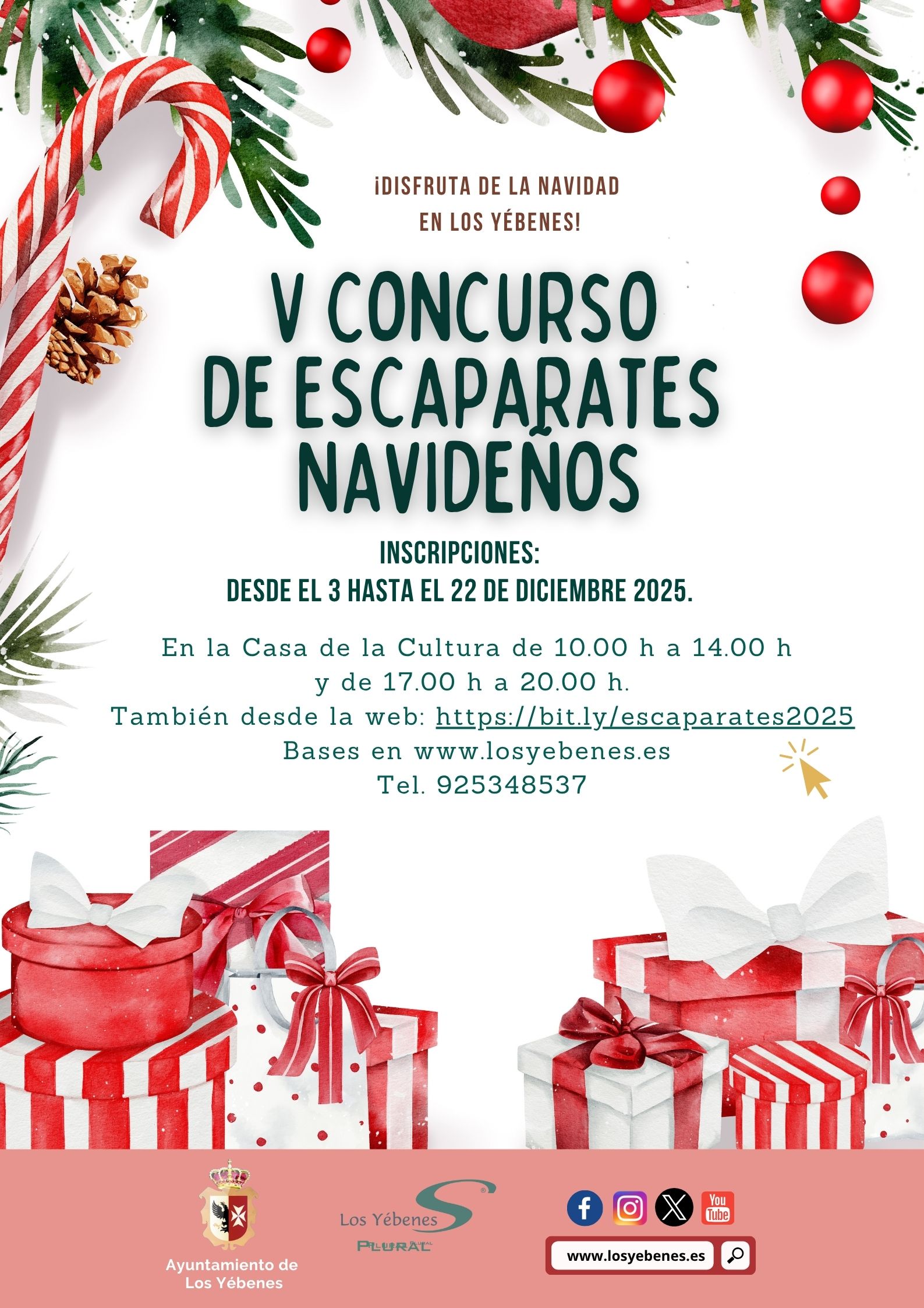 v concurso escaparates navidenos los yebenes